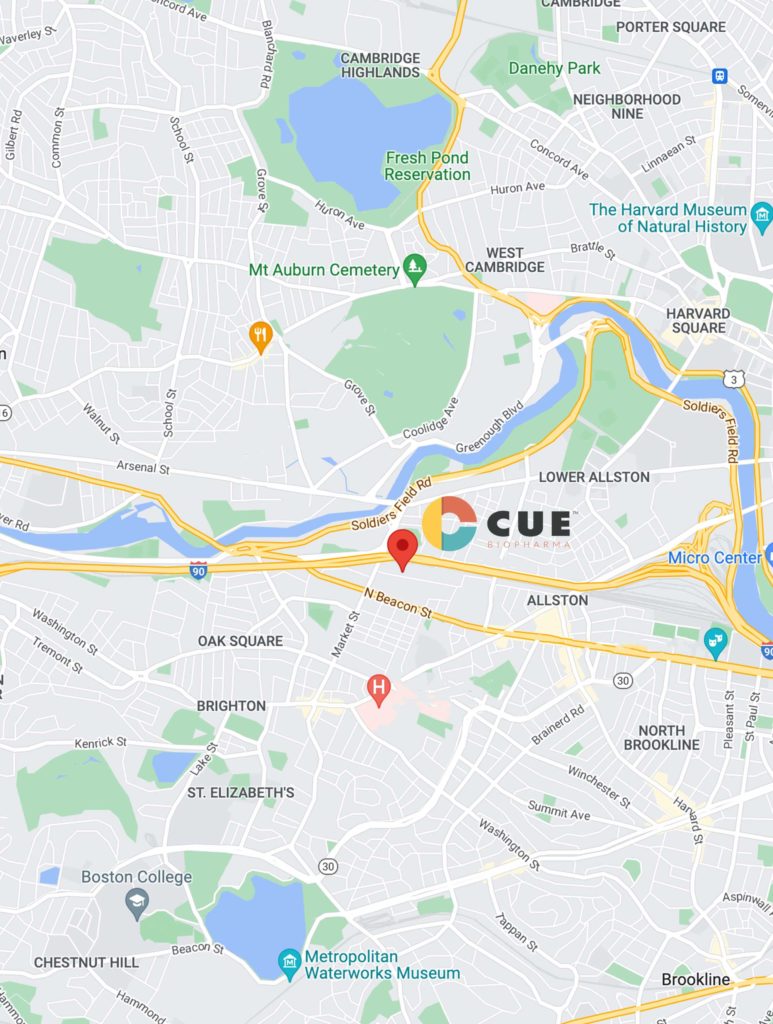 Cue Biopharma location map